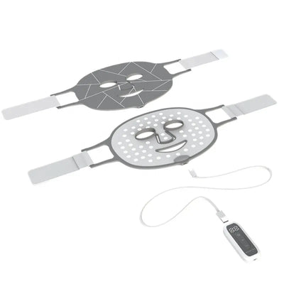 Comfortable LED Light Photon Therapy Facial Mask for Beauty and Skincare with Blue and Red Light