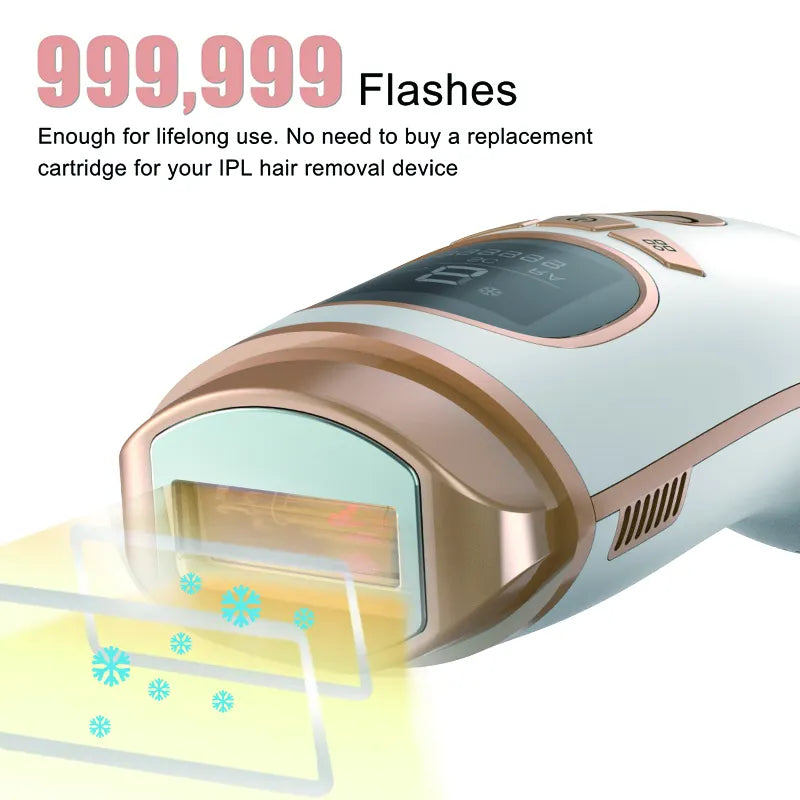 Portable Beauty Equipment LED Laser Hair Removal Ice Cool IPL Home Permanent Hair Removal