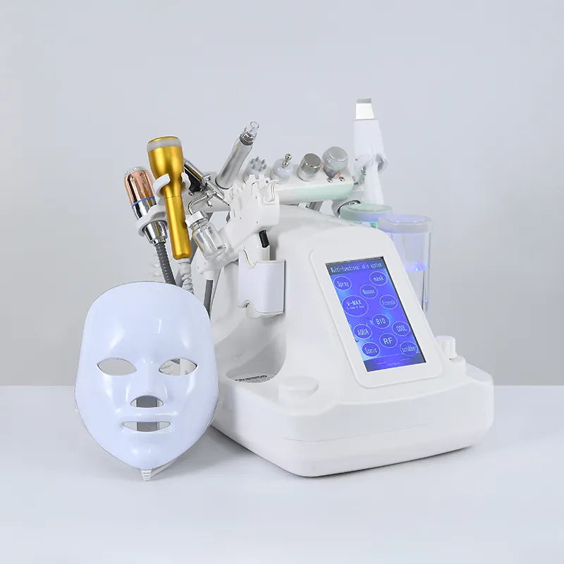 Ultrasonic Microcurent Beauty A Masque Pro Face Laser Hydra Vacuum Nano Spray Oxygen Injector Alice Super Bubble Facial Machine