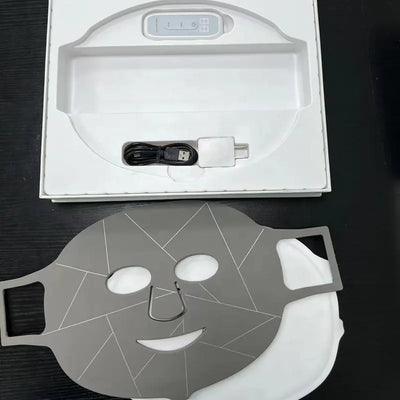Comfortable LED Light Photon Therapy Facial Mask for Beauty and Skincare with Blue and Red Light