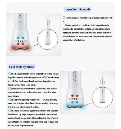 Best 3 in 1 DCOOL Cool and Hot Electropration Face Lift Machine Shrink Pores Skin Tightening Wrinkle Removal Beauty Machine f