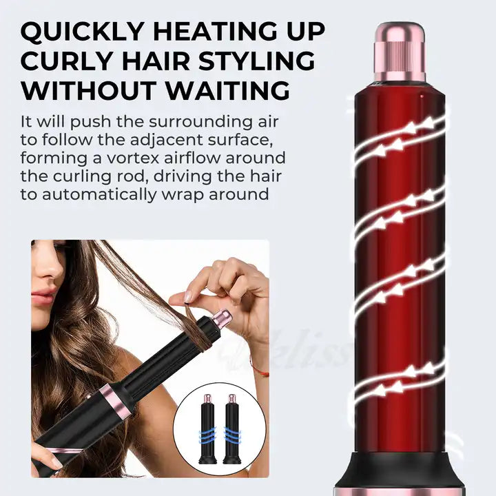 6 In 1 High Power Foldable Hot Air Hair Styler Dryer