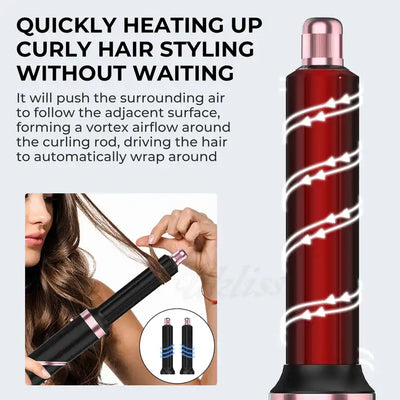6 In 1 High Power Foldable Hot Air Hair Styler Dryer