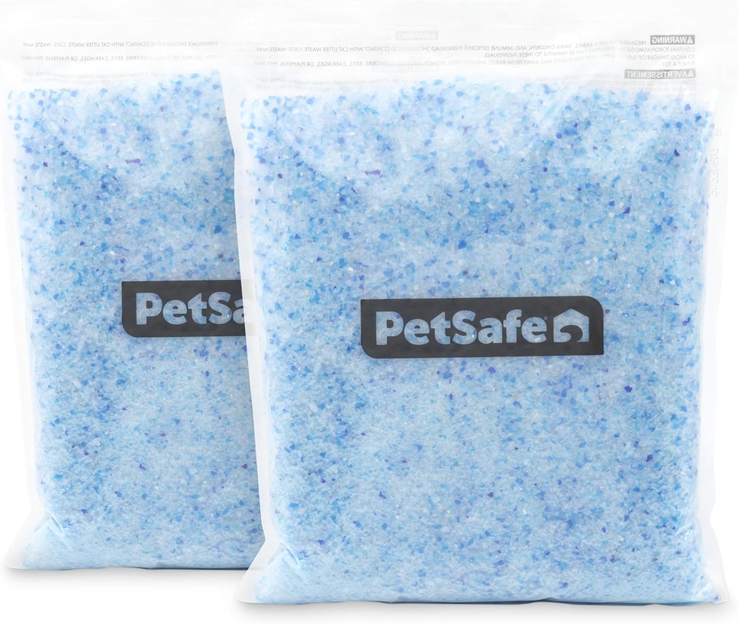 PetSafe ScoopFree Premium Blue Crystal Litter, 2-Pack – Includes 2 Bags – Absorbs Odors 5x Faster than Clay Clumping – Low Tracking for Less Mess – Lasts up to a Month - Lightly Scented