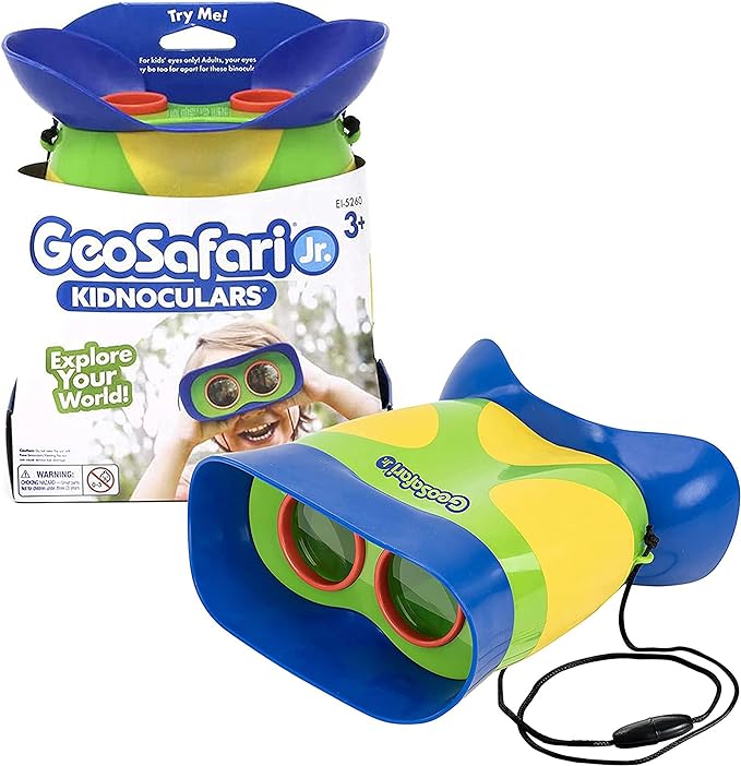 Educational Insights GeoSafari Jr. Kidnoculars, Binoculars for Toddlers & Kids, Gift for Toddlers Ages 3+