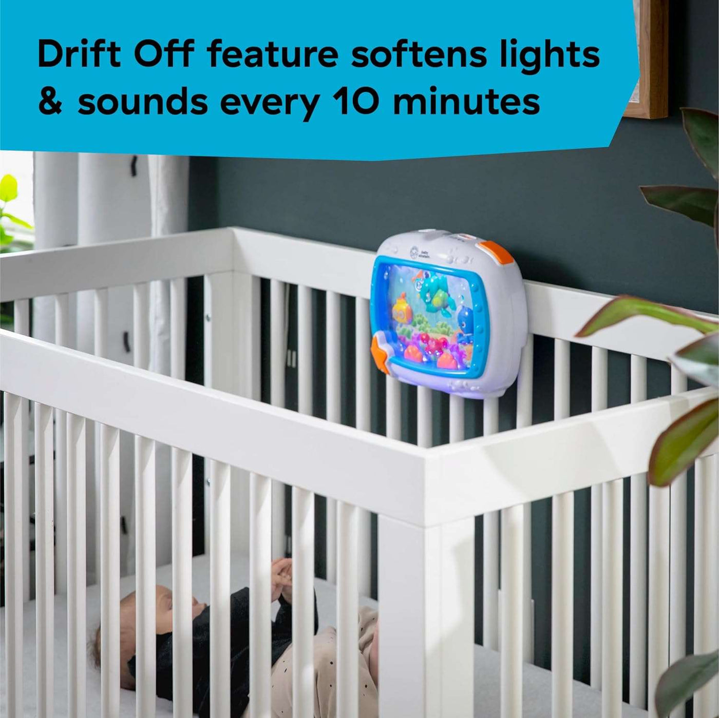 Baby Einstein Sea Dreams Soother Musical Crib Toy and Sound Machine, Newborn and up