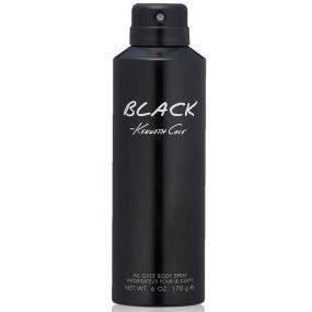 Kenneth Cole Black Body Spray Cologne for Men, 6.0 Fl. Oz. (Pack of 1)