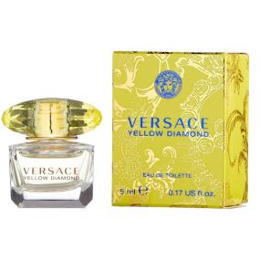 Versace Yellow Diamond Eau De Toilette Spray for Women, 0.17 Fl Oz (Miniature)