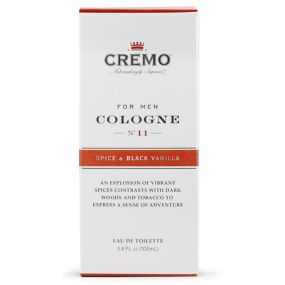Cremo Spice & Black Vanilla Cologne Spray - 3.4 Fl Oz