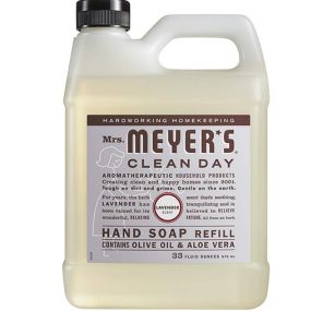 Mrs. Meyer's Lavender Hand Soap Refill - 33 Fl Oz - Cruelty-Free, Biodegradable Formula