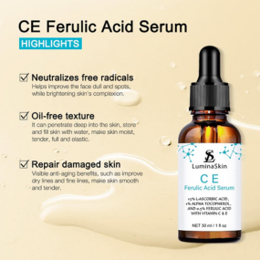 CE Ferulic Serum Skin Care Vitamin C E Ferulic Acid Serum - Vitamin C Serum for Face - Dark Spot Corrector, Anti Aging Face Care 1 Oz