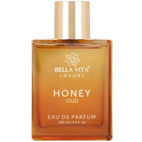 Bella Vita Luxury Honey Oud Eau de Parfum - Floral & Spicy Scent - Clean, Vegan, Cruelty-Free - 1.7 oz