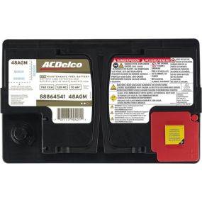ACDelco silver, calcium Gold 48AGM 36 Month Warranty AGM BCI Group 48 Battery For Truck , Black