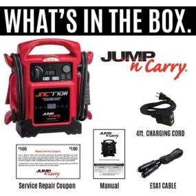 Clore Automotive Jump-N-Carry JNC770R 1700 Peak Amp Premium 12 Volt Jump Starter - Red