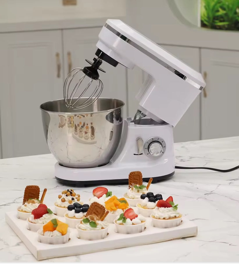 White Stand Mixer for Cake Dough and