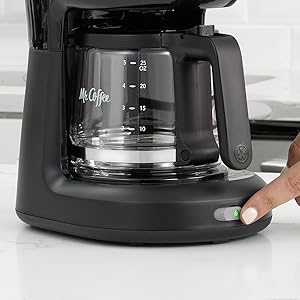 Mr. Coffee® 5-Cup Mini Brew Switch Coffee Maker, Black
