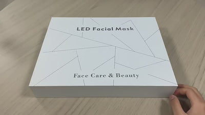 Comfortable LED Light Photon Therapy Facial Mask for Beauty and Skincare with Blue and Red Light