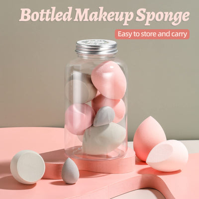 Makeup Sponge Set BS-MALL Blender Sponges 7 Pcs for Liquid, Cream, and Powder, Multi-colored with 1 Mini Makeup Sponge Pink (A-Pink)