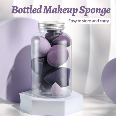 Makeup Sponge Set BS-MALL Blender Sponges 7 Pcs for Liquid, Cream, and Powder, Multi-colored with 1 Mini Makeup Sponge Pink (A-Pink)