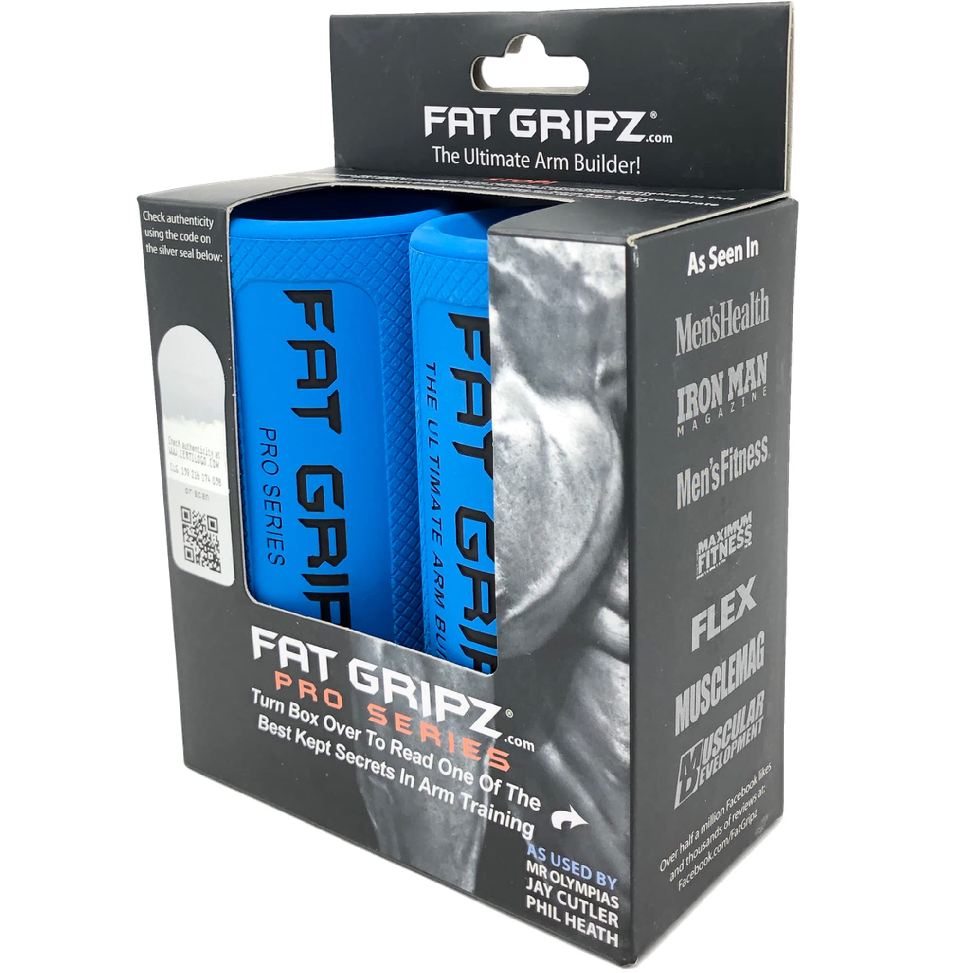 Fat Gripz Pro (2.25”) - The Simple Proven Way to Get Big Biceps & Forearms Fast