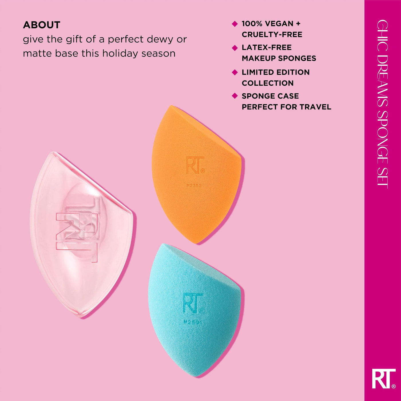 Real Techniques Miracle Complexion Sponge, Makeup Blender for Liquid and Cream Foundation, Full Coverage, Streak-Free Professional Makeup Tool, Cruelty Free, Vegan, Latex Free, 4 Count
