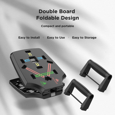 Push Up Board, Foldable 10 in 1 Push Up Bar with Resistance Bands,Portable Multi-Function Push up Handles for Floor,Professional Push Up Strength Training Equipment